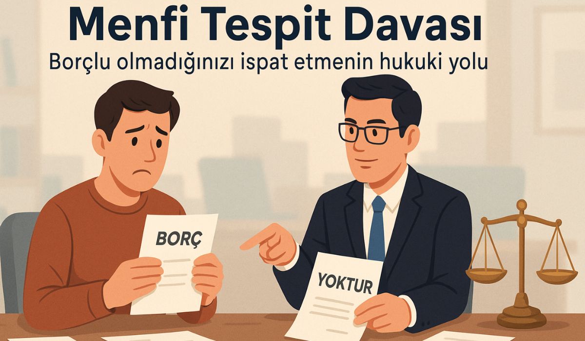 Menfi Tespit Davası Nedir Borçlu Olmadığını İspat Etmenin Yolue